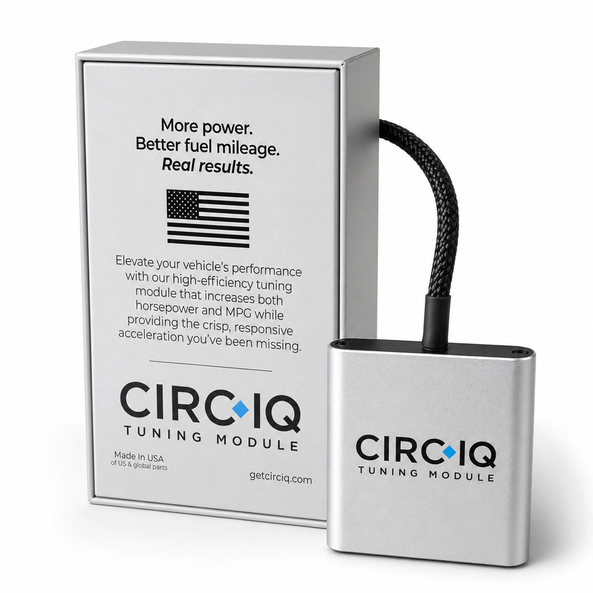 CircIQ vehicle tuning module for smoother acceleration, increased power, and improved fuel efficiency.